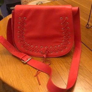 Beautiful Red Violetta Crossbody Handbag.